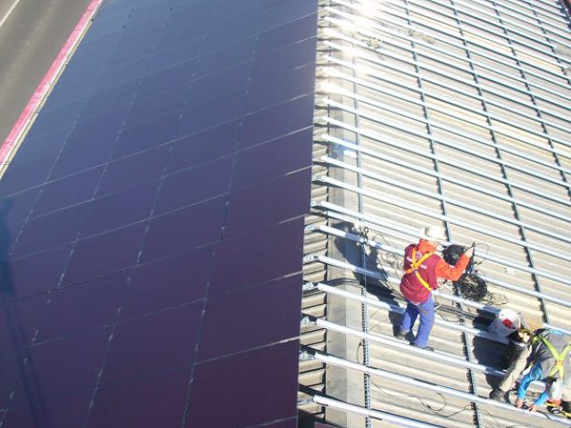 Instalación fotovoltaica sobre cubierta Thin Film